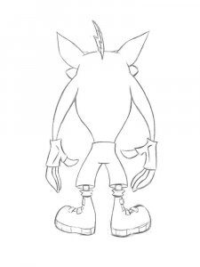 Crash Bandicoot coloring page 27 - Free printable