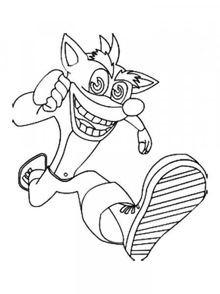 Crash Bandicoot coloring pages