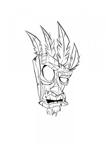 Crash Bandicoot coloring pages