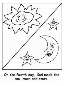Day and Night coloring page 4 - Free printable