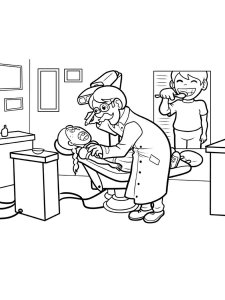 Dentist coloring page 21