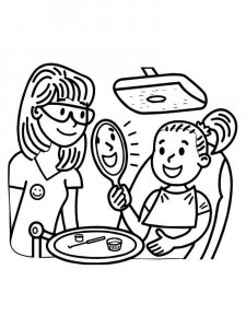 Dentist coloring page 5