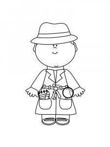 Detective coloring page 10 - Free printable