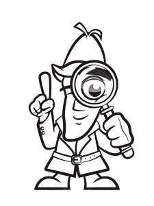 Detective coloring page 16 - Free printable