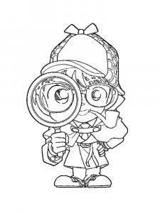Detective coloring page 2 - Free printable
