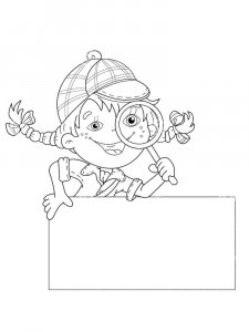 Detective coloring page 5 - Free printable