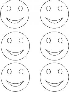 Emojis coloring page 1 - Free printable
