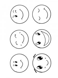 Emojis coloring page 16 - Free printable
