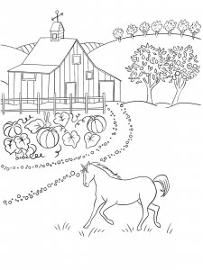 Farm coloring page 28 - Free printable