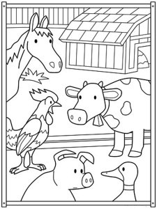 Farm coloring page 31 - Free printable