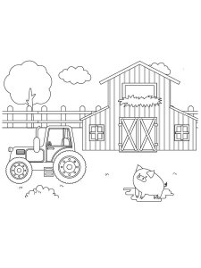 Farm coloring page 35 - Free printable