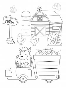 Farm coloring page 36 - Free printable