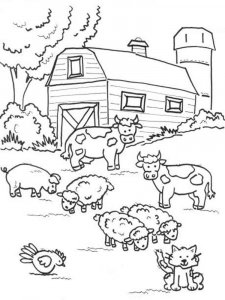 Farm coloring page 5 - Free printable
