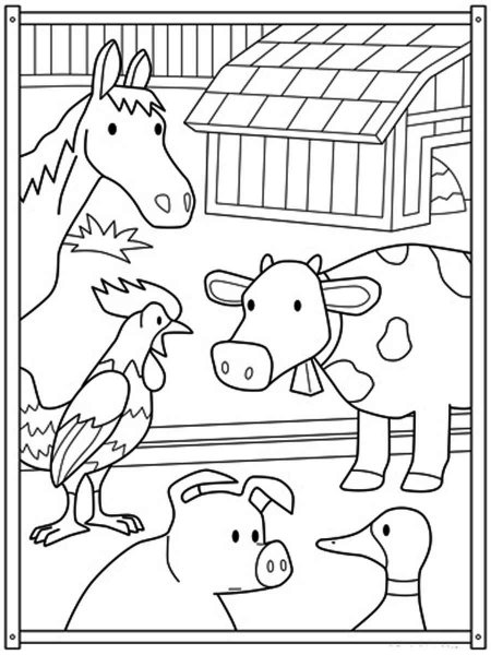 Farm coloring pages