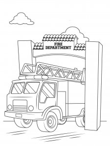 Fire Department coloring page 14 - Free printable