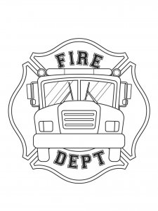 Fire Department coloring page 15 - Free printable