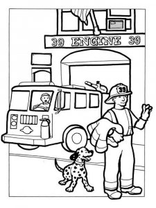 Fire Department coloring page 3 - Free printable