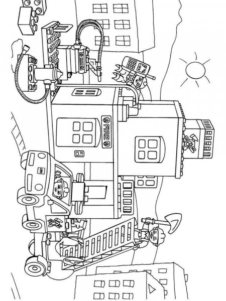 Fire Station coloring pages