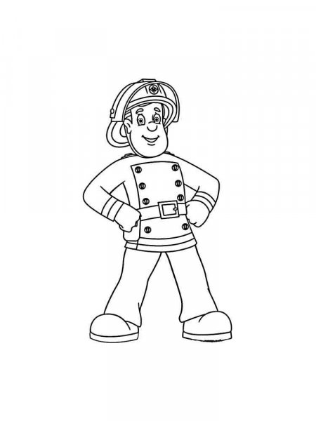 Fireman Sam coloring pages