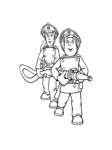 Fireman Sam coloring pages