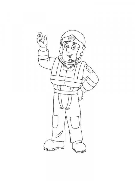 Fireman Sam coloring pages