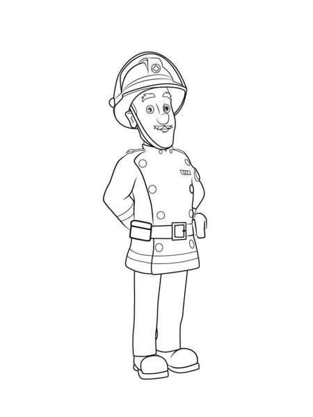 Fireman Sam coloring pages