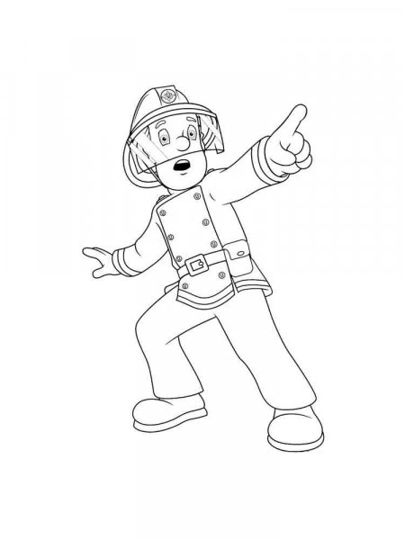 Fireman Sam coloring pages