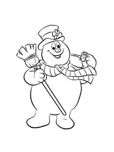 Frosty the Snowman coloring page 1 - Free printable