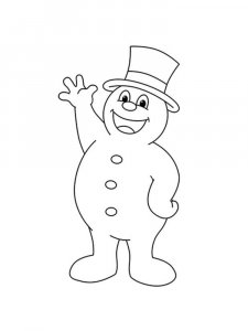Frosty the Snowman coloring page 12 - Free printable