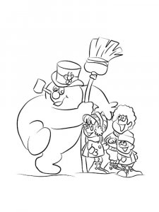 Frosty the Snowman coloring page 19 - Free printable