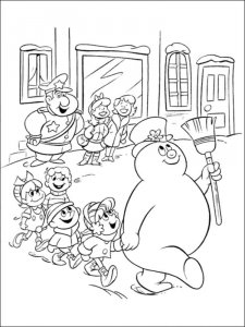 Frosty the Snowman coloring page 2 - Free printable