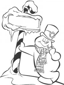 Frosty the Snowman coloring page 4 - Free printable