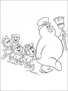 Frosty the Snowman coloring page 5 - Free printable