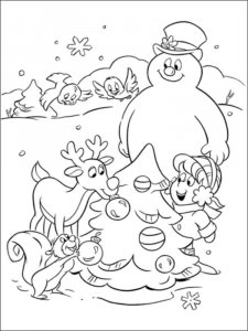 Frosty the Snowman coloring page 7 - Free printable