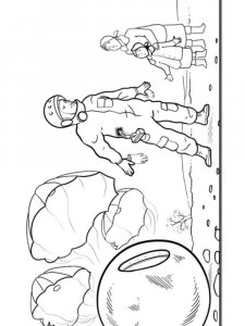 Gagarin coloring page 1 - Free printable