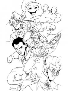 Ghostbusters coloring page 13 - Free printable