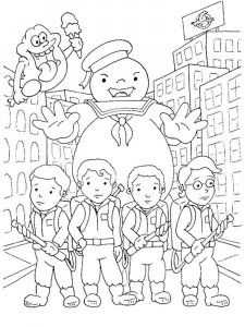 Ghostbusters coloring page 5 - Free printable