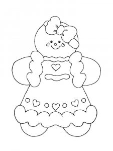 Gingerbread man coloring page 11 - Free printable