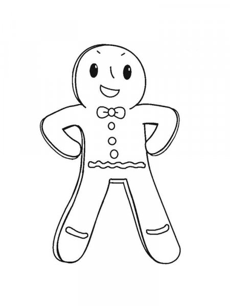 Gingerbread Man coloring pages