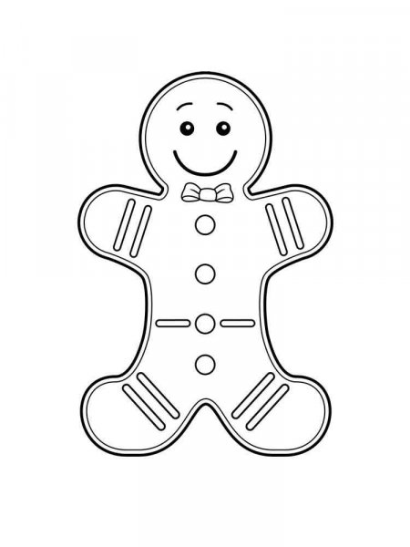 Gingerbread Man coloring pages