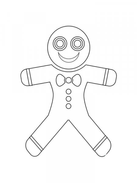 Gingerbread Man coloring pages