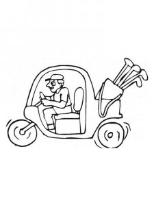 Golf coloring page 10 - Free printable