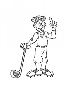 Golf coloring page 15 - Free printable
