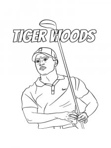 Golf coloring page 16 - Free printable