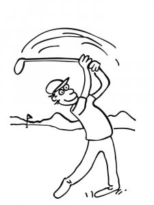 Golf coloring page 19 - Free printable