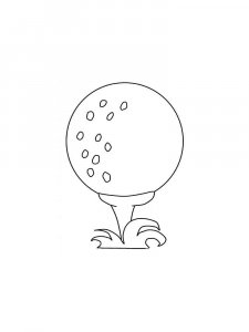 Golf coloring page 22 - Free printable