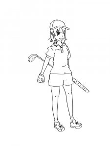 Golf coloring page 24 - Free printable