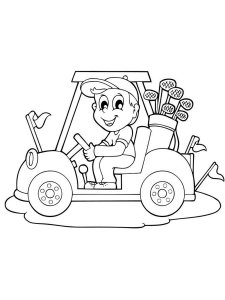 Golf coloring page 25 - Free printable