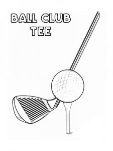 Golf coloring page 3 - Free printable