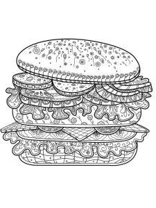 Hamburger coloring page 24 - Free printable